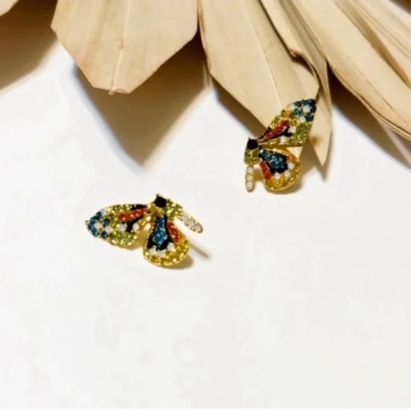 Free people multicolor butterfly earrings - Picture 5 of 7